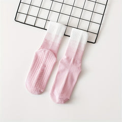 Gradient Elastic Pilates Non Slip Socks