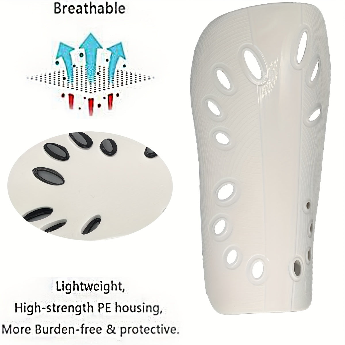 1pair Adult Football Shin Guards Breathable Protective Gear
