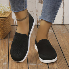Women's Low Top Slip on Sneakers Hollow Out Casual Shoes