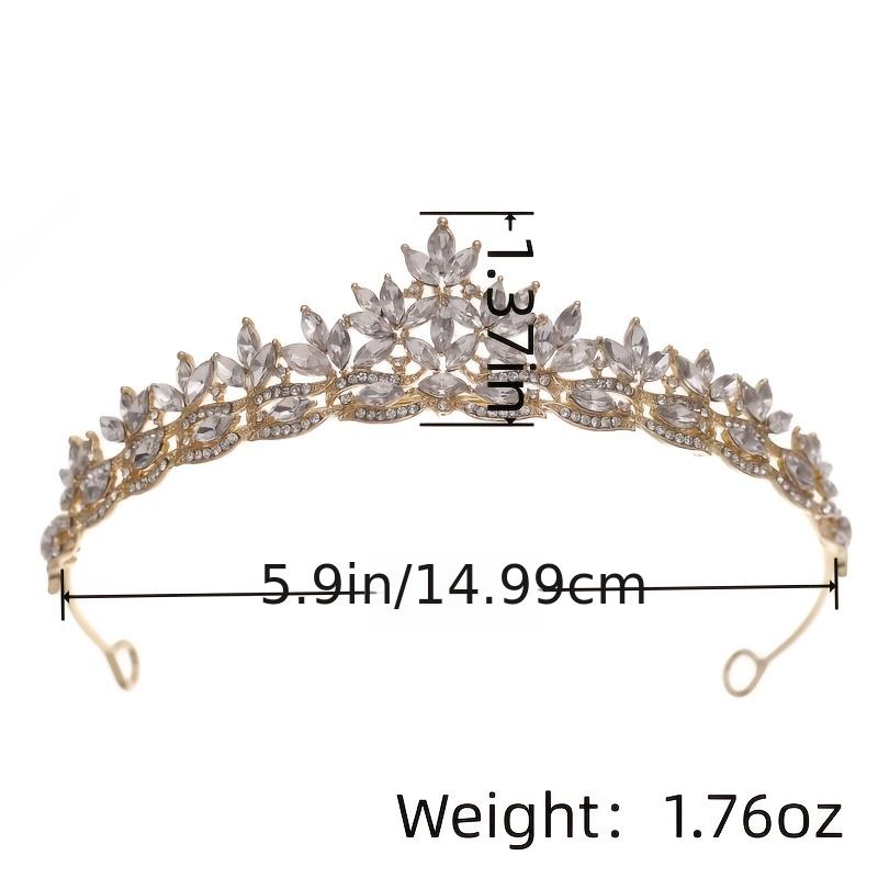 Rhinestone Wedding Tiara for Bride & Flower Girls Princess Tiara Headband