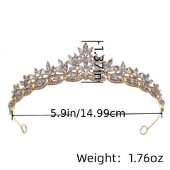 Rhinestone Wedding Tiara for Bride & Flower Girls Princess Tiara Headband