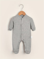 Newborn Cotton Romper Set Baby Long Sleeve Footed Jumpsuit Onesie With Hat