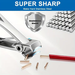Stainless Steel Large Nail Clippers For Thick Nails Finger Nail Cutter
