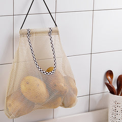 4pcs Veg Fruit Storage Bags Hanging Breathable Kitchen Mesh B