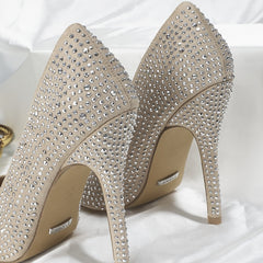 Women's Rhinestone High Heeled Pumps