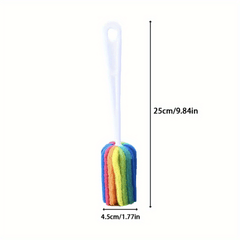 2pcs Cup Cleaning Sponge Brush Rainbow Sponge Brush