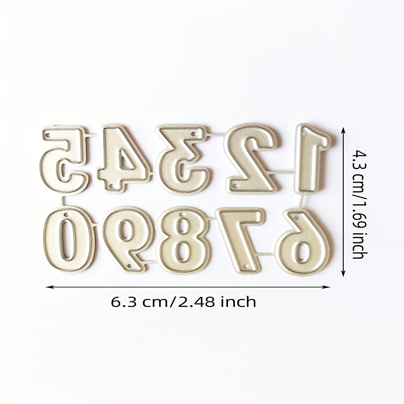 1pc Number 0-9 Die Cuts Embossing Mold for DIY Scrapbooking Crafts