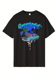 Men's Cartoon Print Hip Pop T-shirt