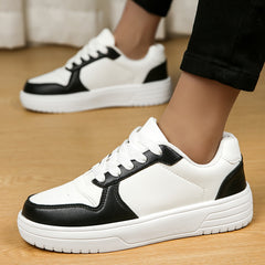 Women's Solid Casual Skate Shoes Lightweight Low Top Sport Shoes