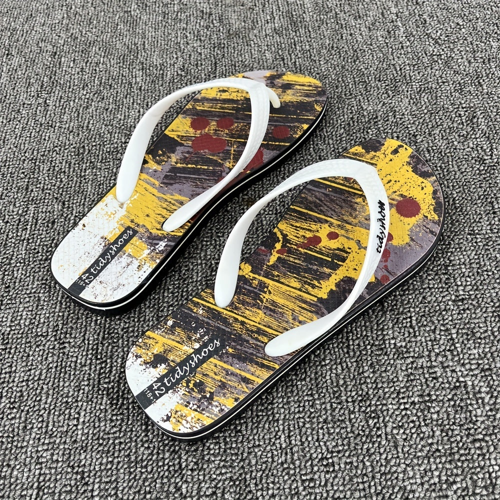 Men's Slip On Flip Flops Casual Walking Slippers - Assorted Colors