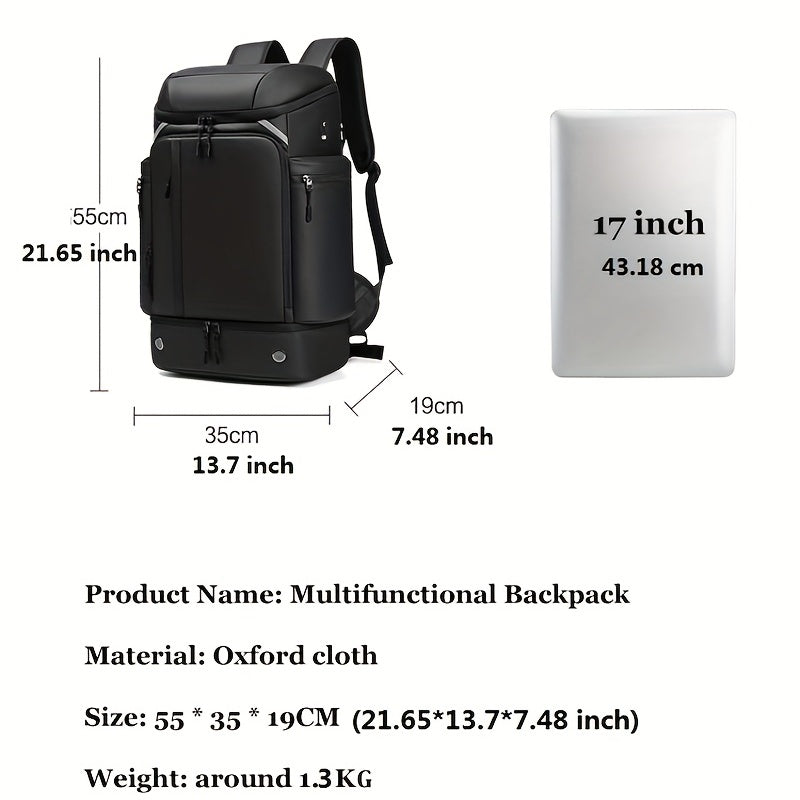 Men Travel Backpack 50L Large Capacity Hiking Trekking Backpack Business