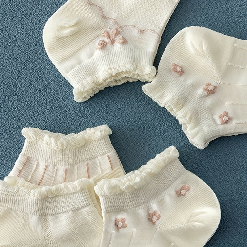 5pairs Sweet Texture Socks Pack Women's Socks