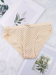 6 Pack Cotton Panties Assorted Colors Soft Bikini Briefs Women's Underwear