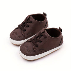 Comfy Non Slip Soft Sole Lace Up Shoes for Babies 0-1 Years