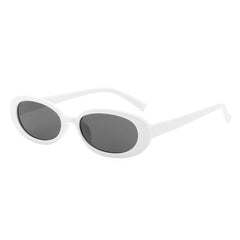 ENSARJOE Oval Sunglasses Vintage Candy Lens 100 UV Protection