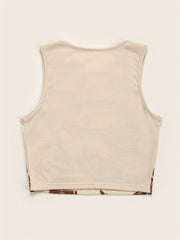Y2K Portrait Print Sleeveless Tank Top for Summer