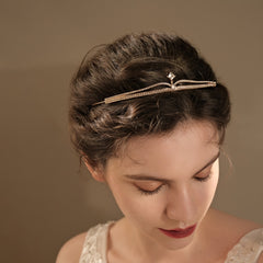 Rhinestone Thin Crown Hairband Wedding Birthday Cosplay Hair Accessories