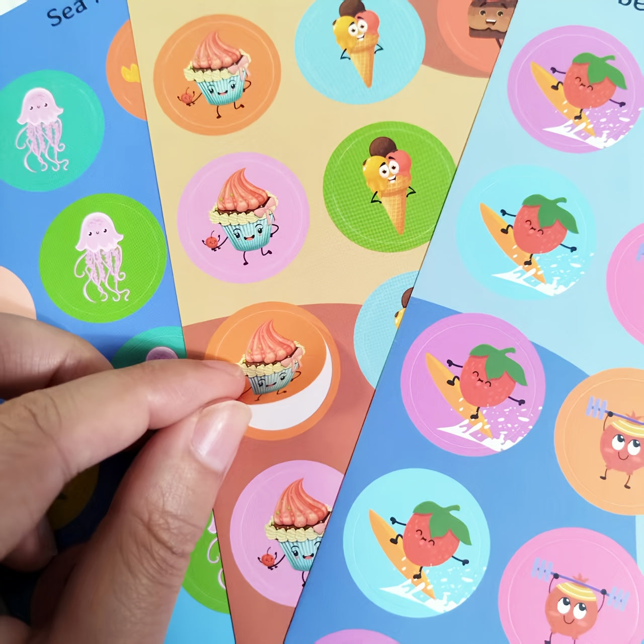 36pcs Scented Reward Stickers - 12 Fruity Scents - Christmas & Party Decoration
