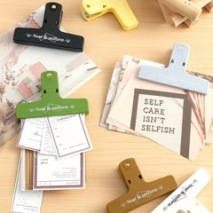 1pc Anti-slip Magnetic Clip Student File Bill Clip
