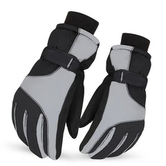 Men's Winter Touch Screen Windproof Warm All Finger Gloves for Skiing Cycling