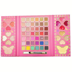 60 Colors Eyeshadow Palette Highlighter Blush Lip Gloss Makeup Palette