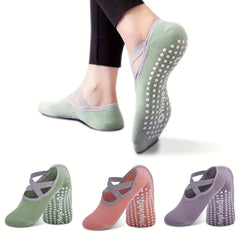 3 Pairs Non Slip Yoga Socks for Women, Perfect for Pilates, Barre, Ballet