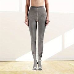 Jacquard Opaque High Waist Pantyhose