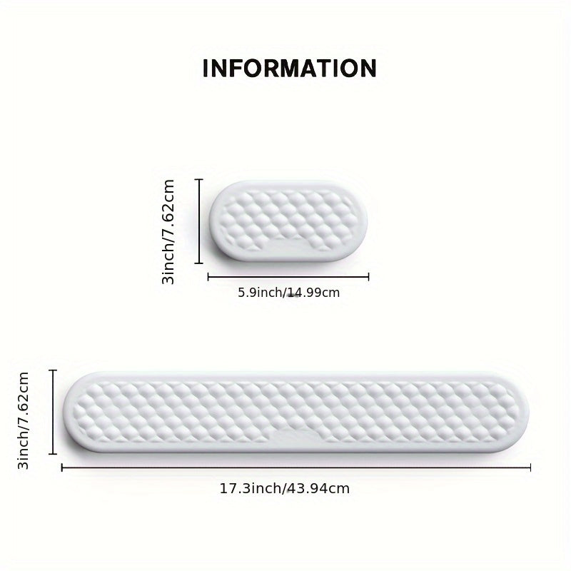 Memory Foam Keyboard Wrist Rest Set for Typing and Relieving Wrist
