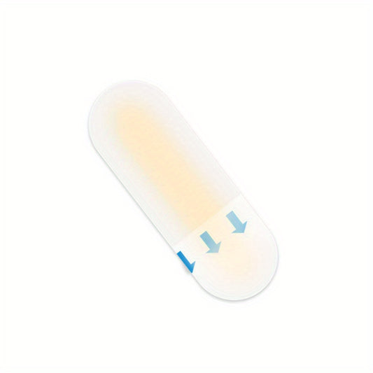 Beige Hydrogel Half Size Foot Heel Stickers Anti-Slip Wear-Resistant Waterproof