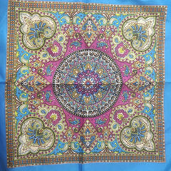Boho Paisley Print Bandana Hip Hop Neckerchief Block Square Scarf