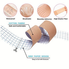 Waterproof Breast Lift Tape & Nipple Pasties Set for Strapless Dresses