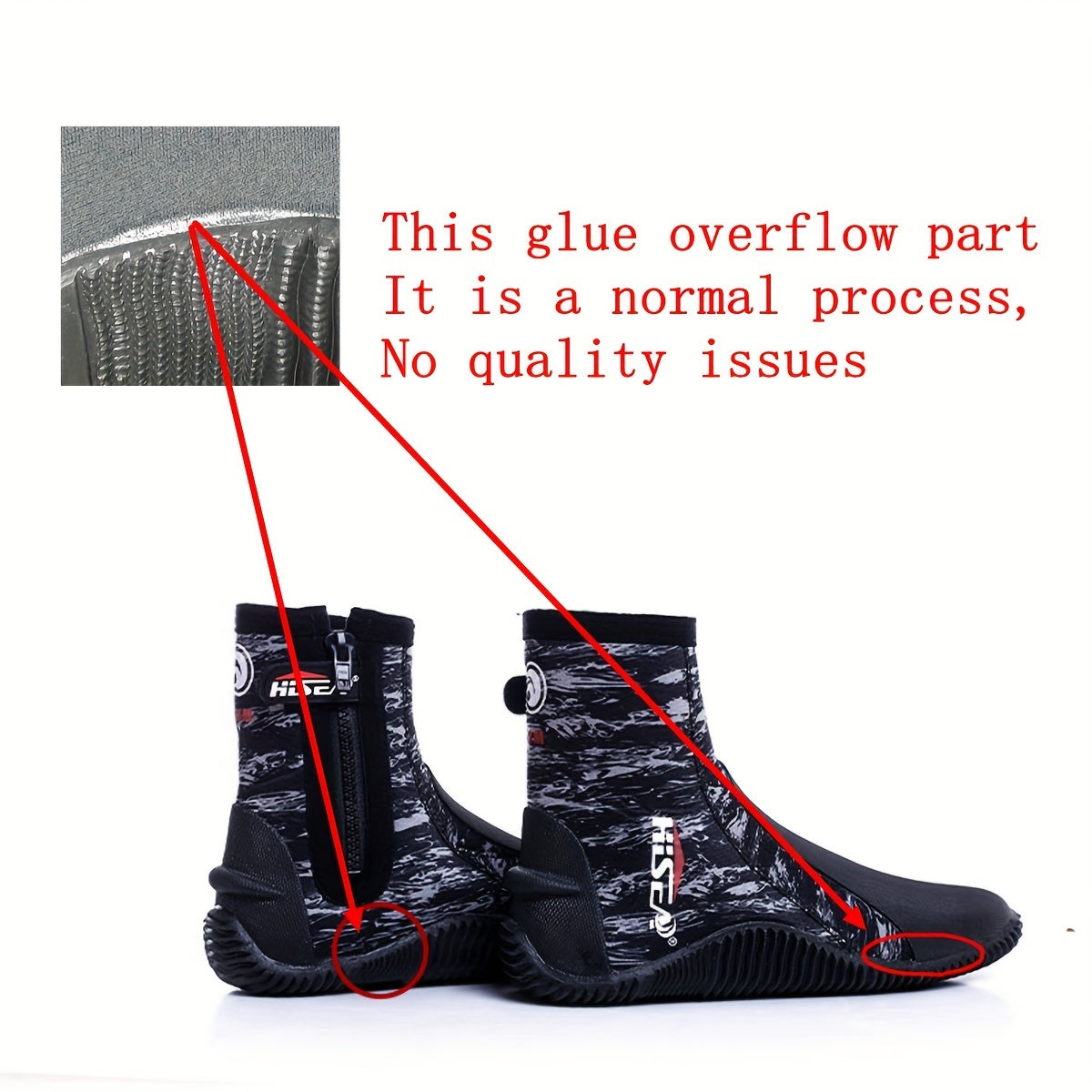 Hisea 5mm Diving Boots Soft Anti Slip Beach Shoes Men Women