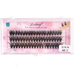60 Clusters 40D 3 Rows Eyelashes Extention Natural Soft Faux Mink Lashes