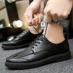 Men's PU Leather Oxford Shoes Formal Dress Shoes For Wedding Business