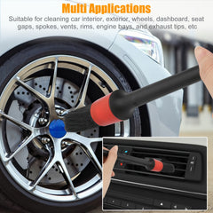 Car Air Outlet Gap Detail Brush Cleaning Brush Set 9pcs