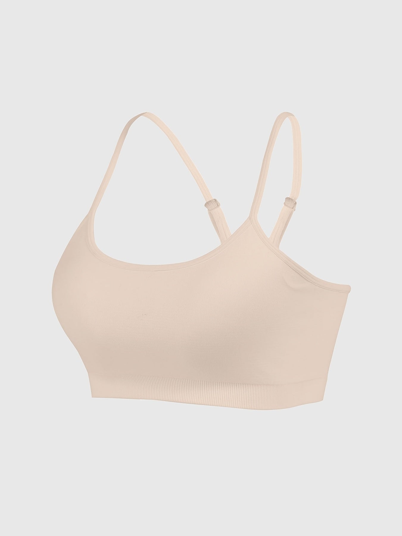 Women's Spaghetti Strap Sports Bra Cross Back Yoga Fitness Workout Top