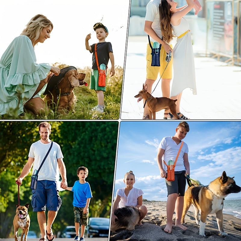 Mesh Water Bottle Holder with Shoulder Strap