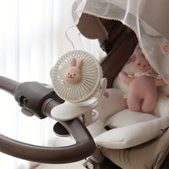 Portable Desktop Clip-on Stroller Fan, USB Small Fan, Three Speed Adjustable