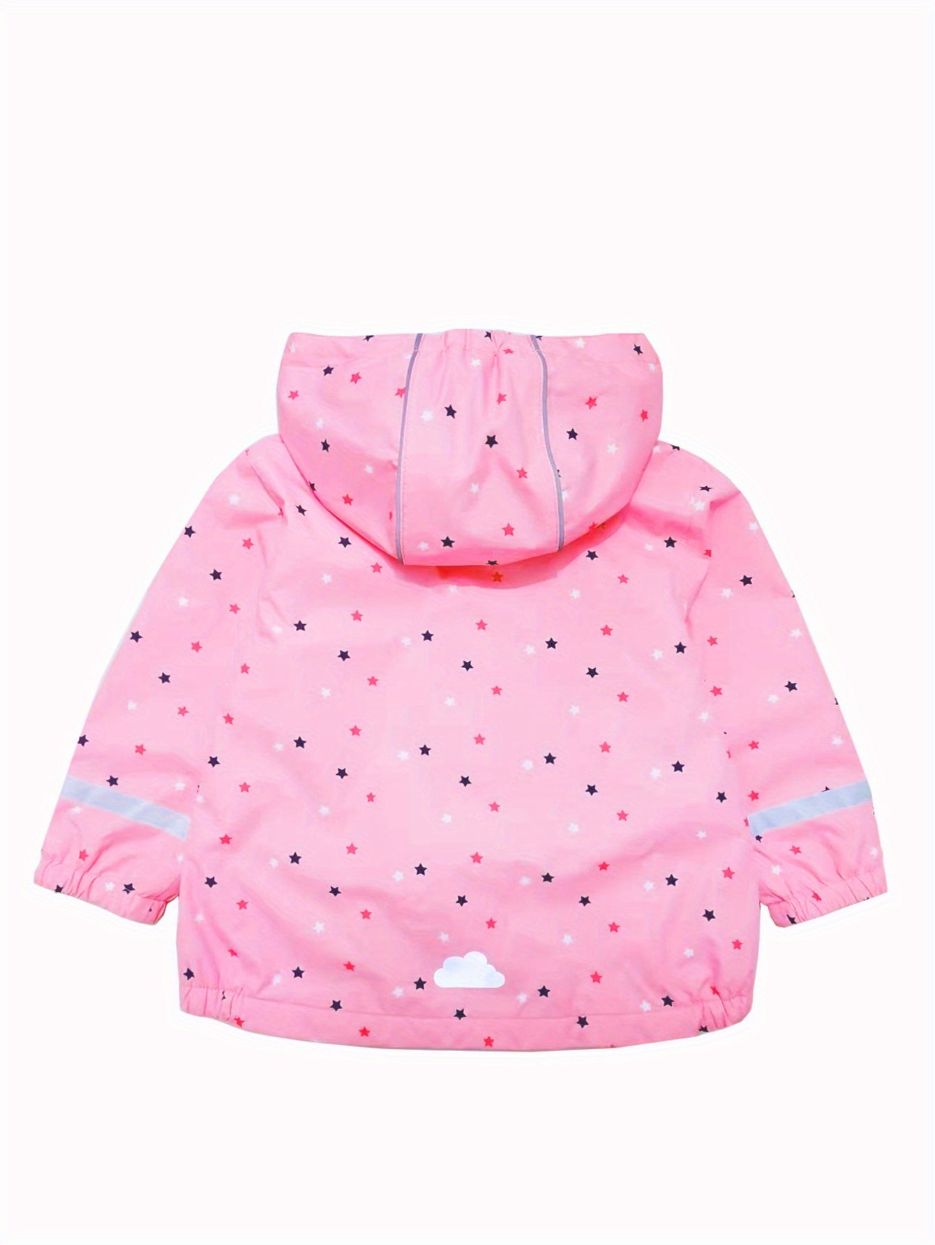 Toddler Girl's Waterproof Windproof Hooded Jacket