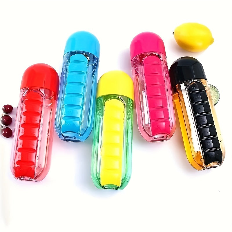 Outdoor Portable Water Bottle With Medicine Box
