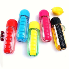 Outdoor Portable Water Bottle With Medicine Box