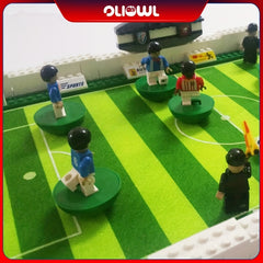 Soccer Field Building Block Set with Controllable Players