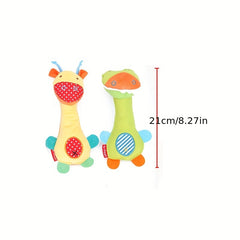 Giraffe Baby Rattle Animal Park Plush