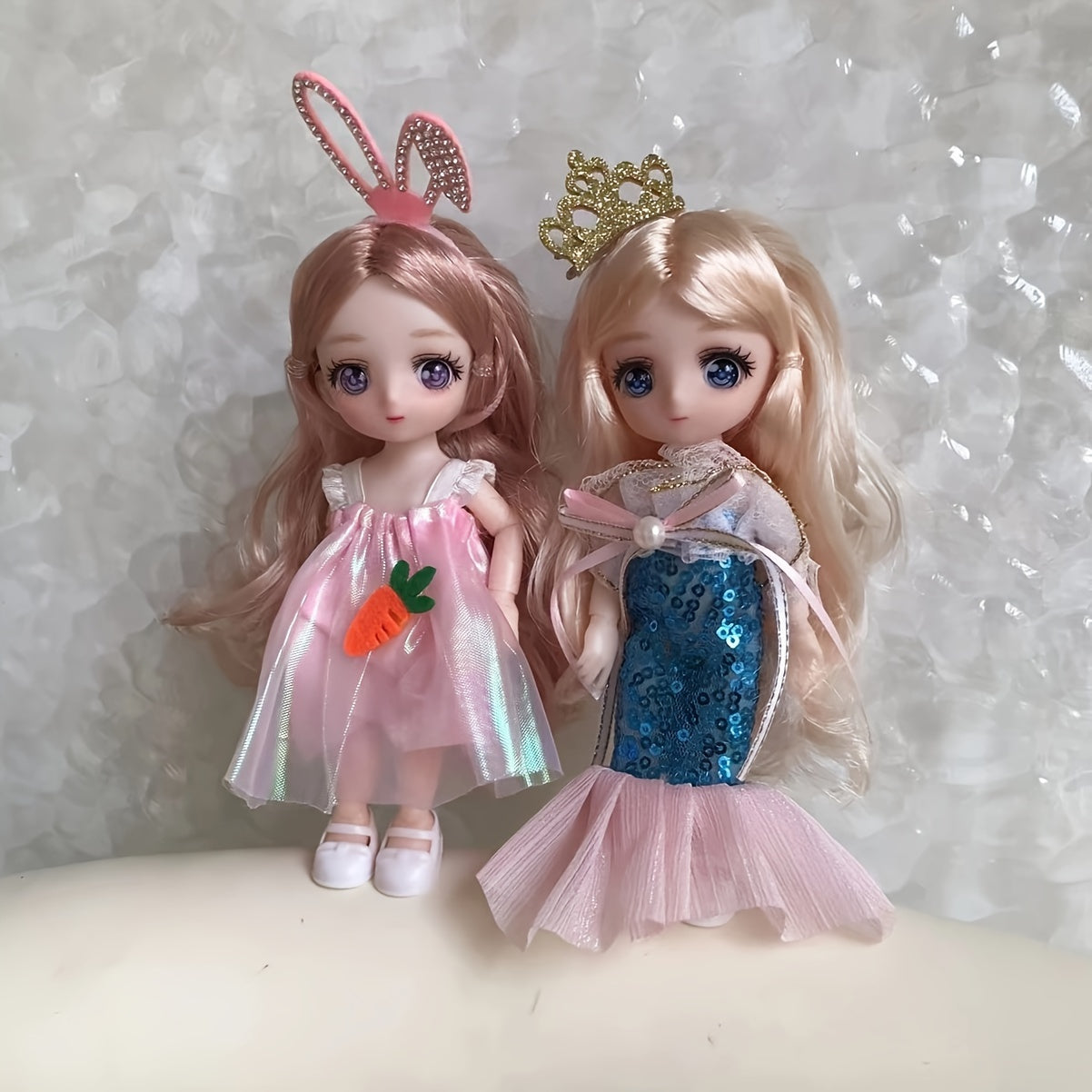 Cartoon Mermaid Dolls Doll Costumes Doll House Accessories Birthday Christmas