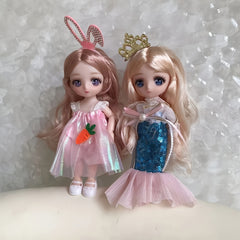 Cartoon Mermaid Dolls Doll Costumes Doll House Accessories Birthday Christmas
