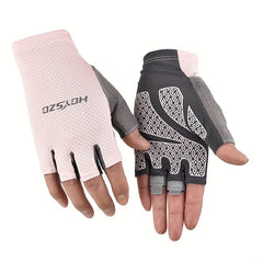 Breathable Fingerless Fitness Gloves for Non Slip Grip and Sun Protection