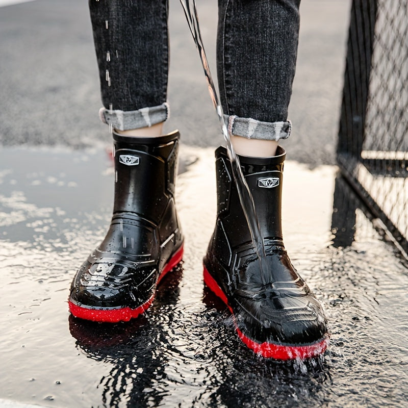 Women's Waterproof Rain Boots Anti-skid Slip On Outdoor Shoes
