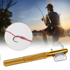 1pc Golden Manual Hook Tying Durable Knotting Fishing Tackle Fishing Accessory