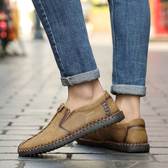 Men's Lightweight Stitching Slip-On Walking Shoes