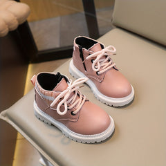 Boys Non Slip Zipper Boots for Indoor/Outdoor Travel